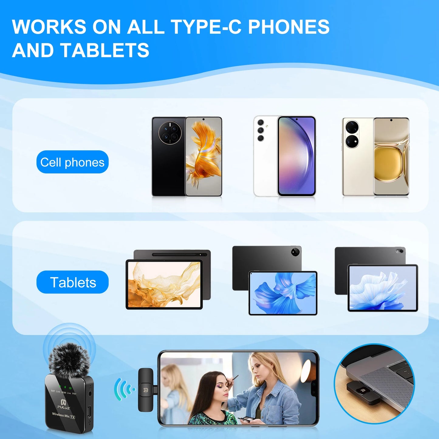 🎤 AirMic™ Pro – Micro Cravate Sans Fil Haute Qualité pour Créateurs, Streamers et Pros du Contenu