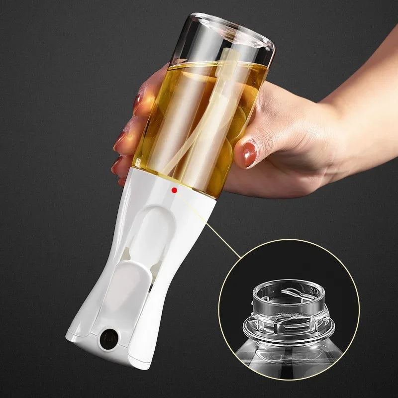 Bouteille de pulvérisation d'huile en plastique, vaporisateur d'huile de cuisine domestique, nébulisation, remplissage de brume, cuisson, distributeur de Camping pour barbecue à double usage, 200/300/500ml