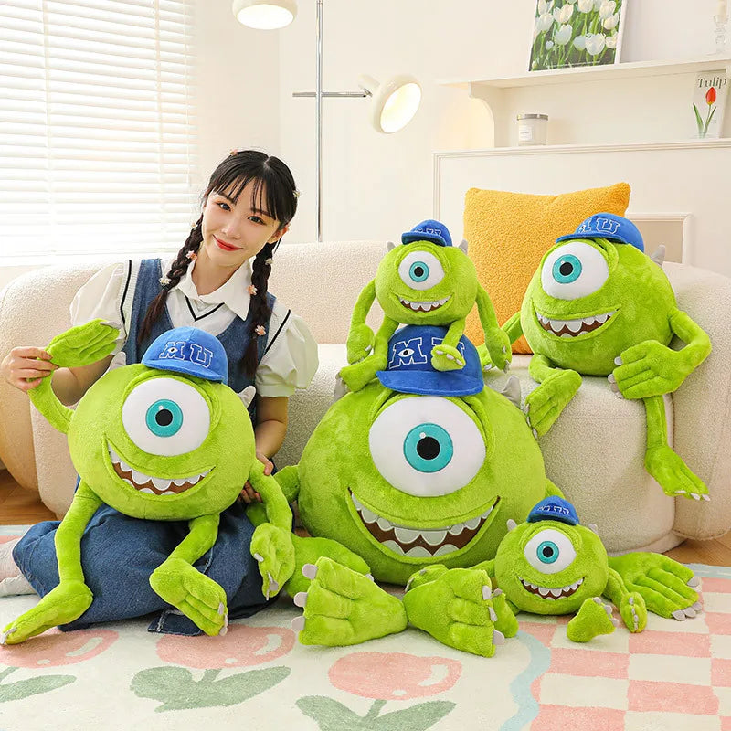 Peluche Mike Wazowski de Disney Monsters University, coussin décoratif pour canapé, décoration de chambre, cadeaux de Noël pour enfants