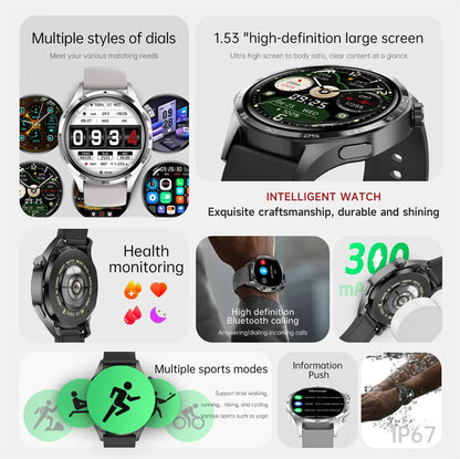 Montre connectée GT5 Pro pour homme, GPS, NDavid, écran AMOLED 360x360, fréquence cardiaque, appel Bluetooth, étanche IP67, HUAWEI 2024