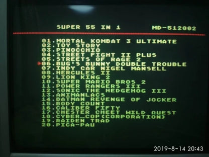 Nouvelle arrivée 16 bits pour console de jeu vidéo SEGA MD 2 pour cartouche de jeu SEGA originale en option 138 en 1, 196 en 1 jeu classique