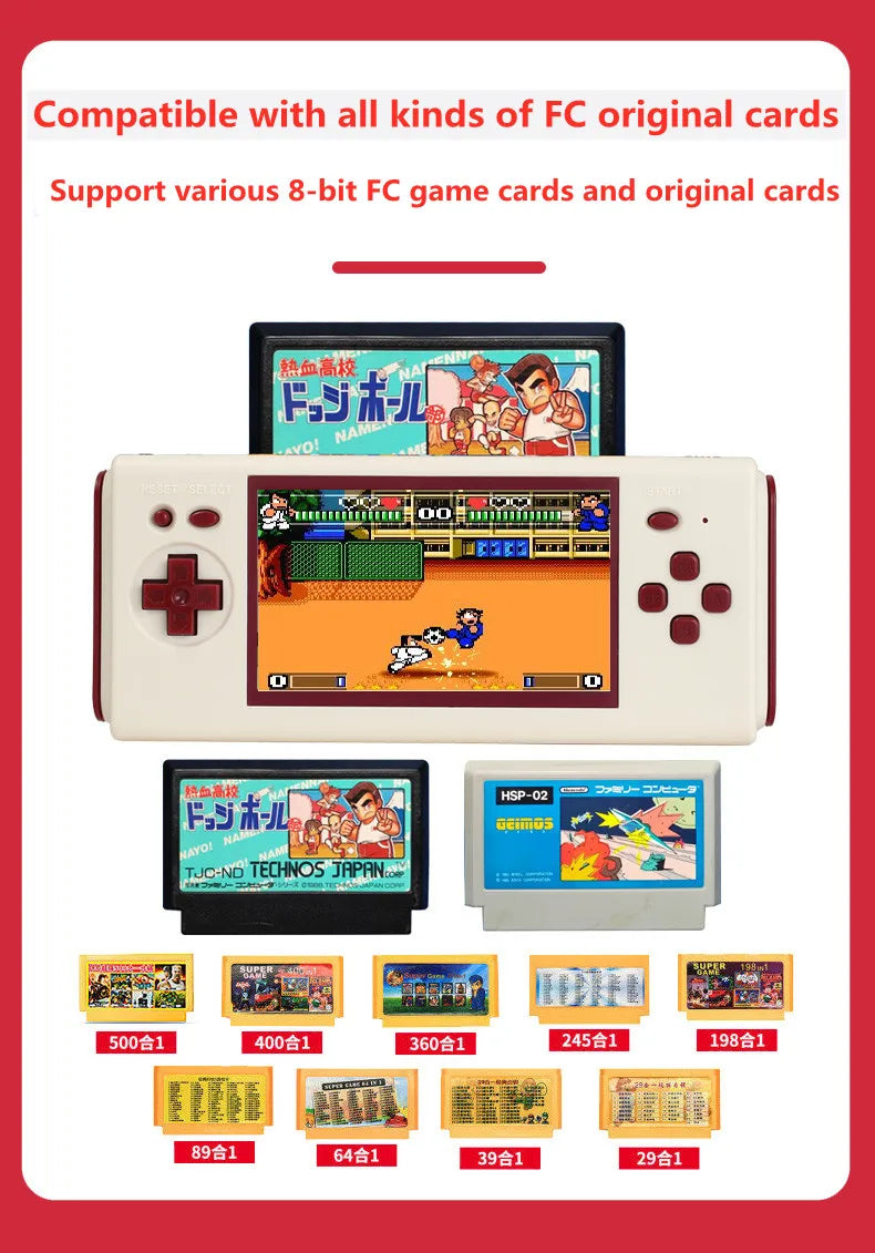 Prise en charge des cartouches Nes/consoles de jeux portables (88 jeux intégrés) et des jeux de société, cadeaux de Noël