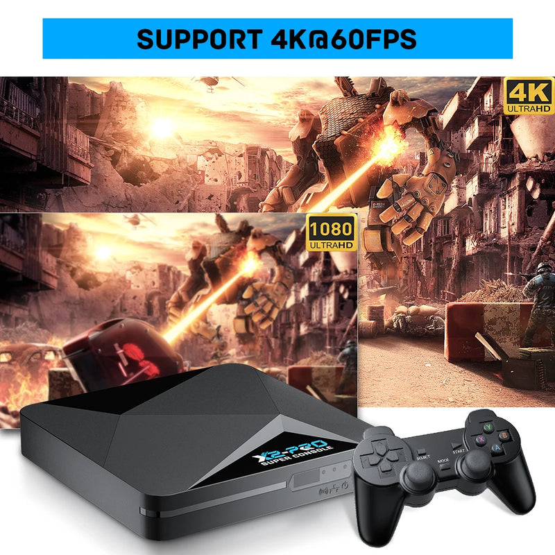 Console de jeux vidéo rétro Super Console X2 Pro avec plus de 100 000 jeux pour MAME/ARCADE/Sega Saturn/DC Console de jeux rétro 4K HD