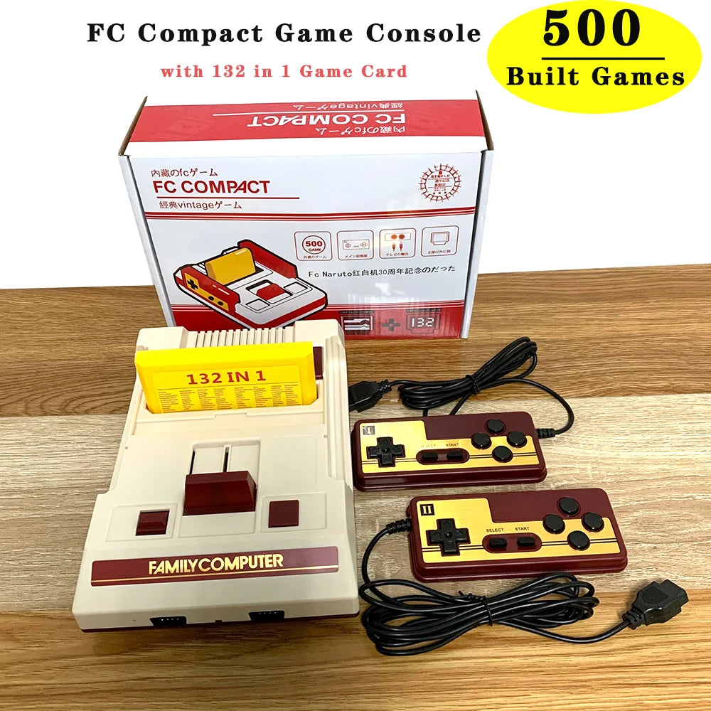 Console de jeux vidéo 8 bits avec 500 jeux classiques intégrés, ordinateur familial, téléviseur