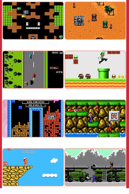 Prise en charge des cartouches Nes/consoles de jeux portables (88 jeux intégrés) et des jeux de société, cadeaux de Noël