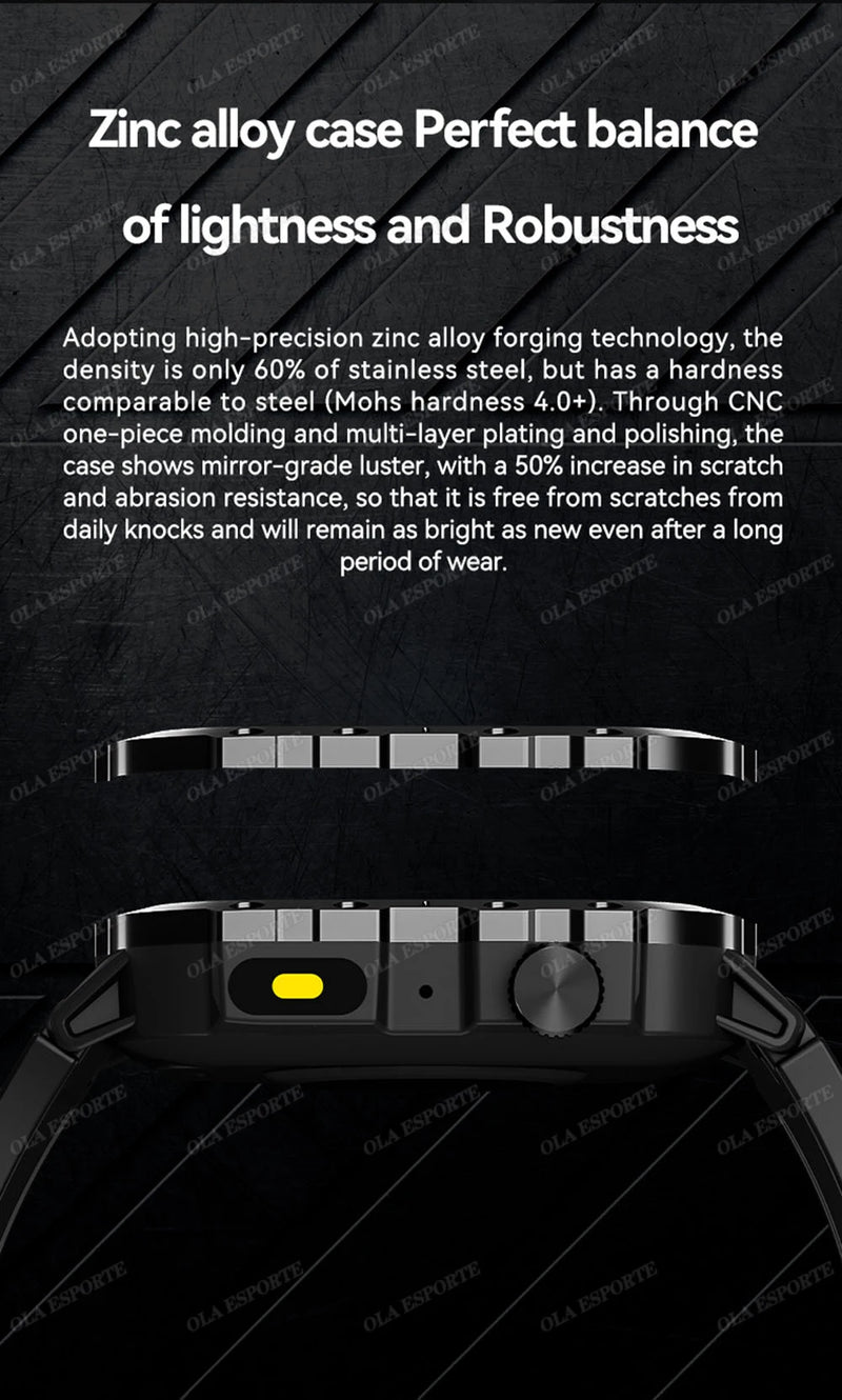 ⌚TitanForce GPS™ 2025 – Montre Intelligente Militaire Étanche, Sport & Santé | Homme Aventure & Performance