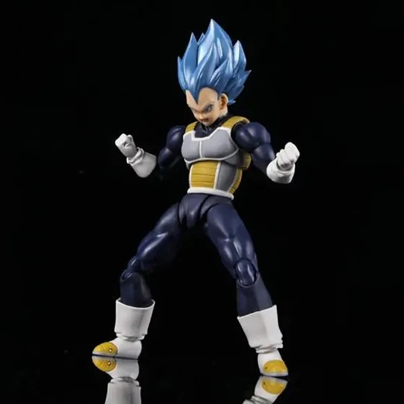 Figurines de l'anime Dragon Ball Super, figurine Majin Vegeta, modèle mobile à collectionner, SHF Super Saiyan God Vegeta, jouets