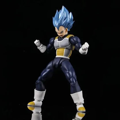 Figurines de l'anime Dragon Ball Super, figurine Majin Vegeta, modèle mobile à collectionner, SHF Super Saiyan God Vegeta, jouets