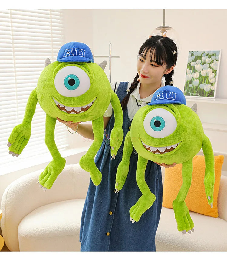 Peluche Mike Wazowski de Disney Monsters University, coussin décoratif pour canapé, décoration de chambre, cadeaux de Noël pour enfants