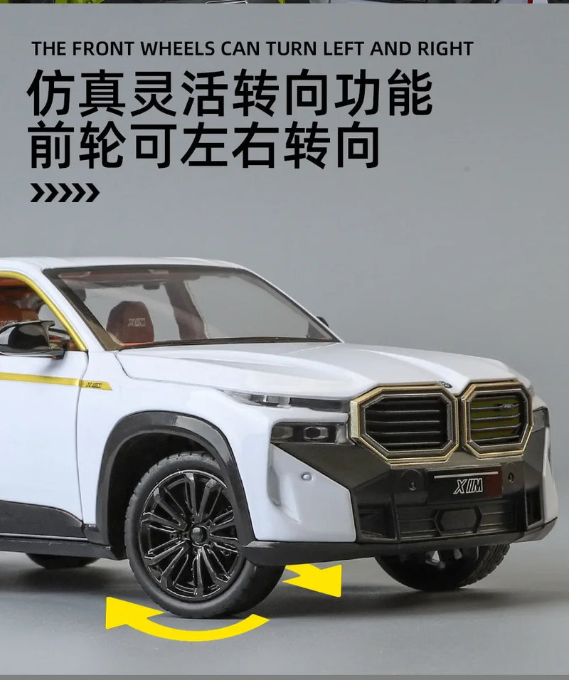 BMW XM SUV Alliage Voiture Moulée Sous Pression &amp; Véhicules Jouets Modèle De Voiture Son et Lumière Voiture À Tirer