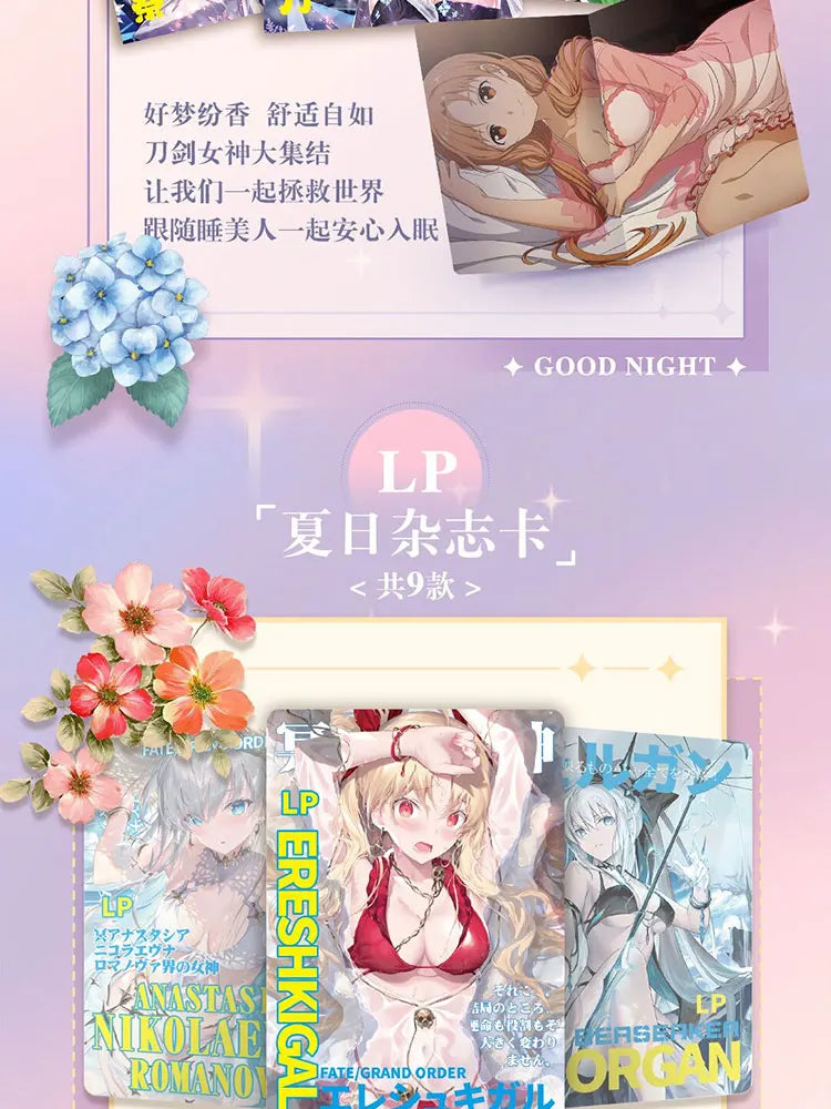 Coffret de cartes d'histoire de la déesse, le plus récent, pour le festin de maillots de bain et de bikinis, jouets Doujin