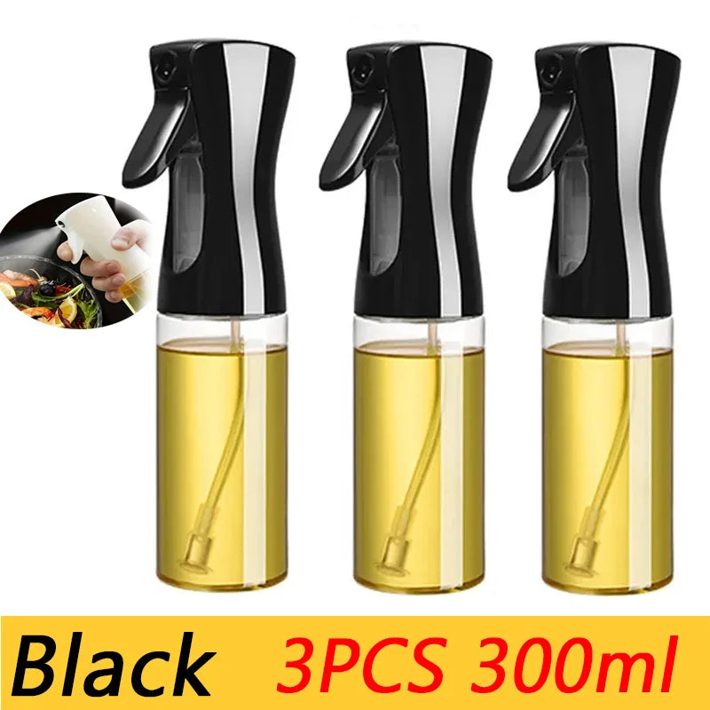 Bouteille de pulvérisation d'huile en plastique, vaporisateur d'huile de cuisine domestique, nébulisation, remplissage de brume, cuisson, distributeur de Camping pour barbecue à double usage, 200/300/500ml