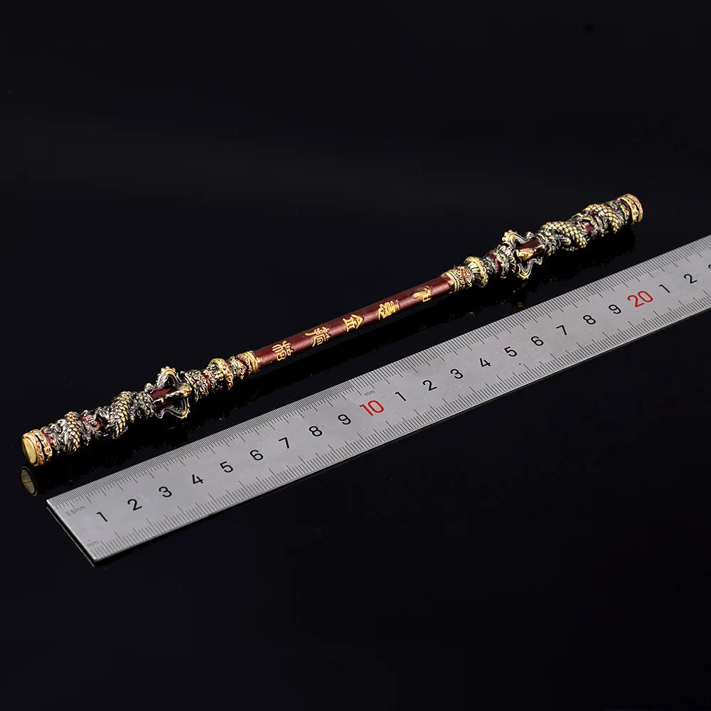 Black Myth: WuKong Weapon Sun Wukong Monkey King Bar Game Anime 22cm Metal Swords Katana Weapon Model Ornament Crafts Gifts Toys