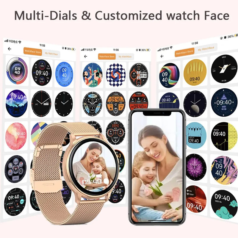 ⌚MEVADEN Y22™ – Smartwatch Élite pour Homme & Femme - Appels, Cadrans Personnalisés; Suivi Sport