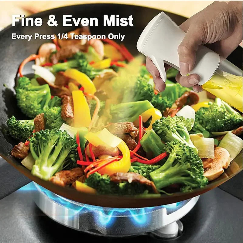 Bouteille de pulvérisation d'huile en plastique, vaporisateur d'huile de cuisine domestique, nébulisation, remplissage de brume, cuisson, distributeur de Camping pour barbecue à double usage, 200/300/500ml