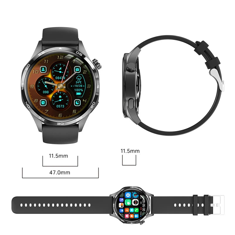 Montre connectée GT5 Pro pour homme, GPS, NDavid, écran AMOLED 360x360, fréquence cardiaque, appel Bluetooth, étanche IP67, HUAWEI 2024