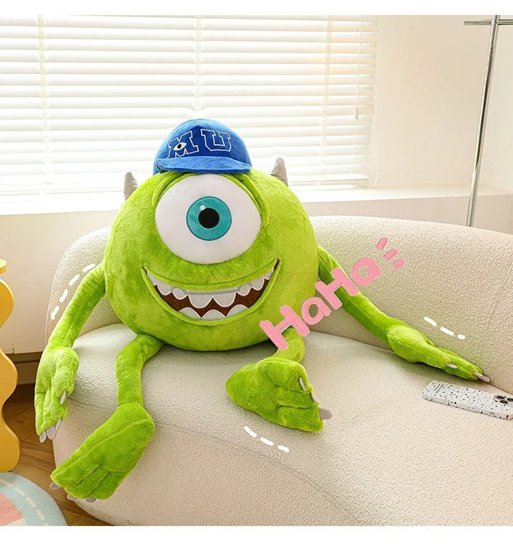 Peluche Mike Wazowski de Disney Monsters University, coussin décoratif pour canapé, décoration de chambre, cadeaux de Noël pour enfants