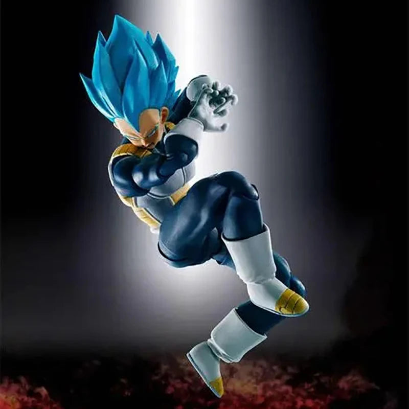 Figurines de l'anime Dragon Ball Super, figurine Majin Vegeta, modèle mobile à collectionner, SHF Super Saiyan God Vegeta, jouets