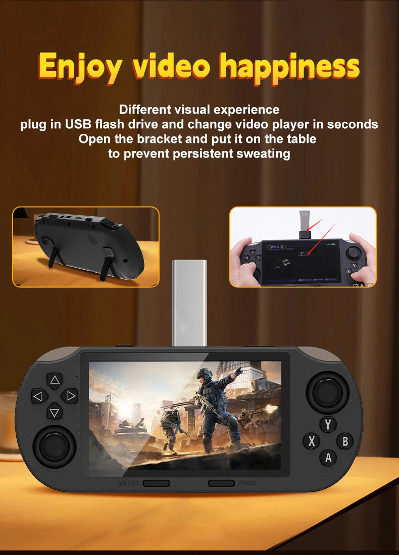 Console de jeu portable rétro SF3000, écran IPS de 4,5 pouces, mini lecteur Everdrive portable sans fil pour Gameboy