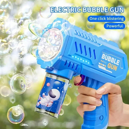🔫✨Pistolet à Bulles Électrique Sans Batterie – 10 Jets de Joie pour Enfants !
