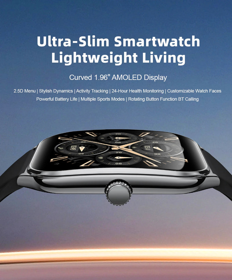 ⌚ VibeWatch™ Ultra AMOLED Élégance, Technologie et Performance à Votre Poignet