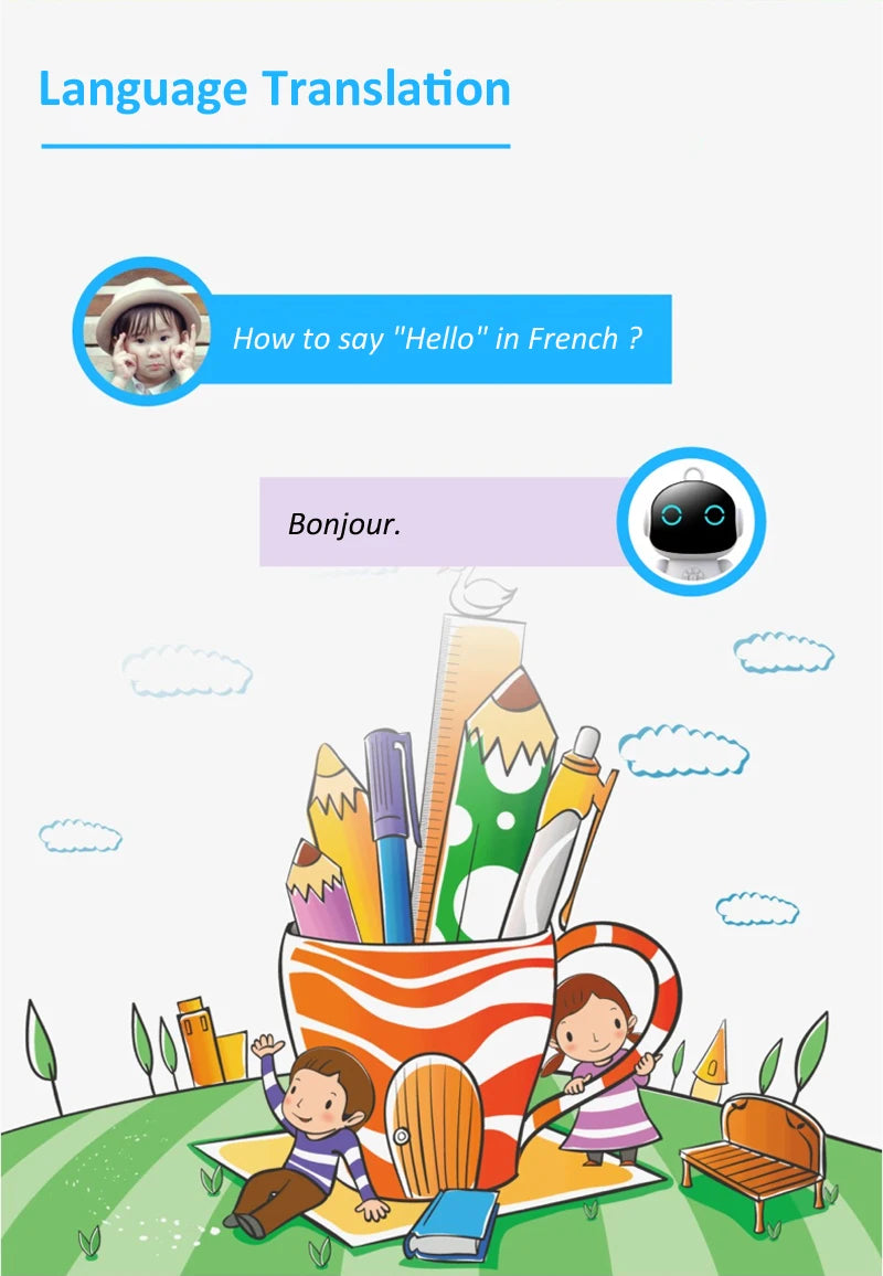 🤖 EduBot Tuya™ – Le Compagnon Éducatif Intelligent pour Enfants | AI, Voix, Apprentissage & Jeux