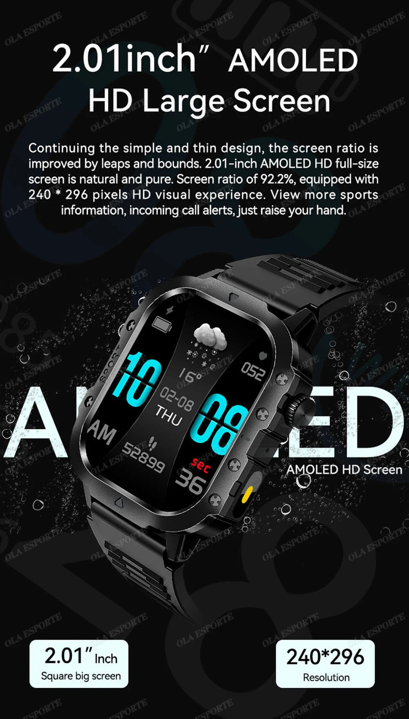 ⌚TitanForce GPS™ 2025 – Montre Intelligente Militaire Étanche, Sport & Santé | Homme Aventure & Performance