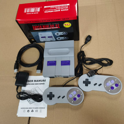 Console de jeu rétro HDMI Super Mini Système de jeu vidéo classique 821 jeux vidéo Plug and Play intégrés Convient pour un cadeau de Noël