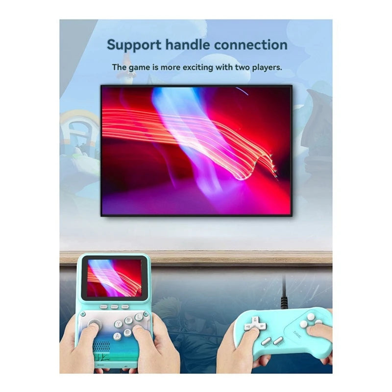 Console de jeux vidéo portable 2,8 pouces, 500 jeux d'arcade rétro, prise en charge de la connexion AV, cadeau pour enfants
