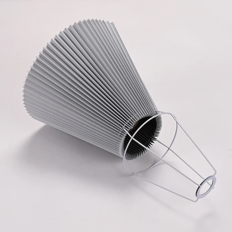 Abat-jour suspendu en tissu plissé, ouverture par le bas, 230 mm, pour lampe de table, chambre à coucher, hôtel, hauteur inclinée 160 mm