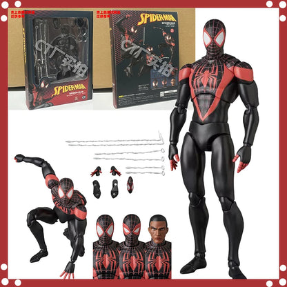 Figurine articulée Spider-Man Miles Morales, Mafex 092, Ultimate Comics, figurine Spider-Man Shf, Ko, jouet, cadeau
