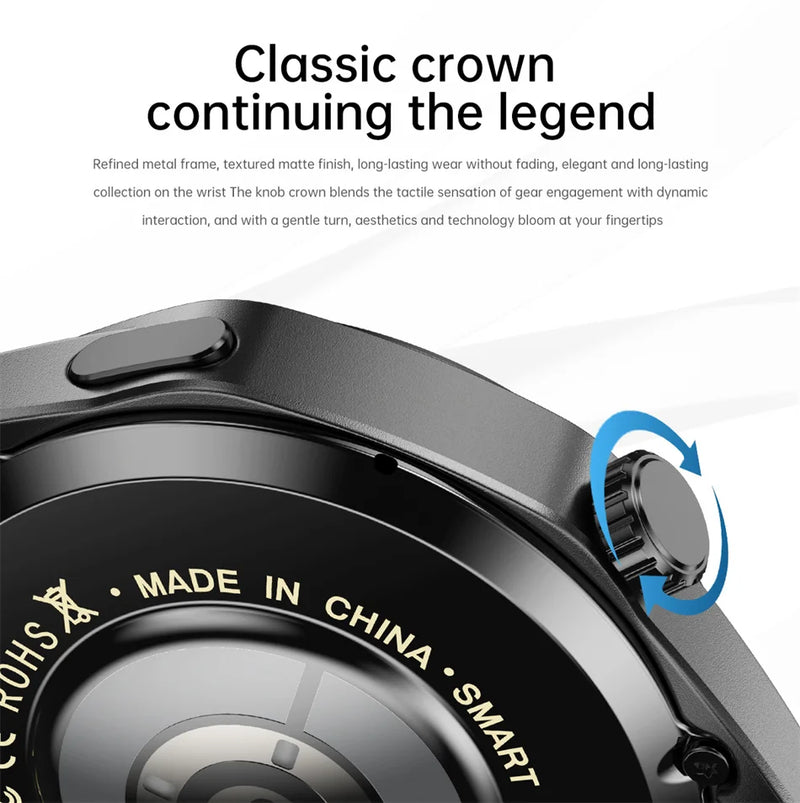 Montre connectée GT5 Pro pour homme, GPS, NDavid, écran AMOLED 360x360, fréquence cardiaque, appel Bluetooth, étanche IP67, HUAWEI 2024