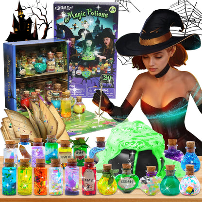 🧙♀️🌈 Kit de Potions Magiques Féeriques – Créez Vos Propres Sortilèges Colorés !