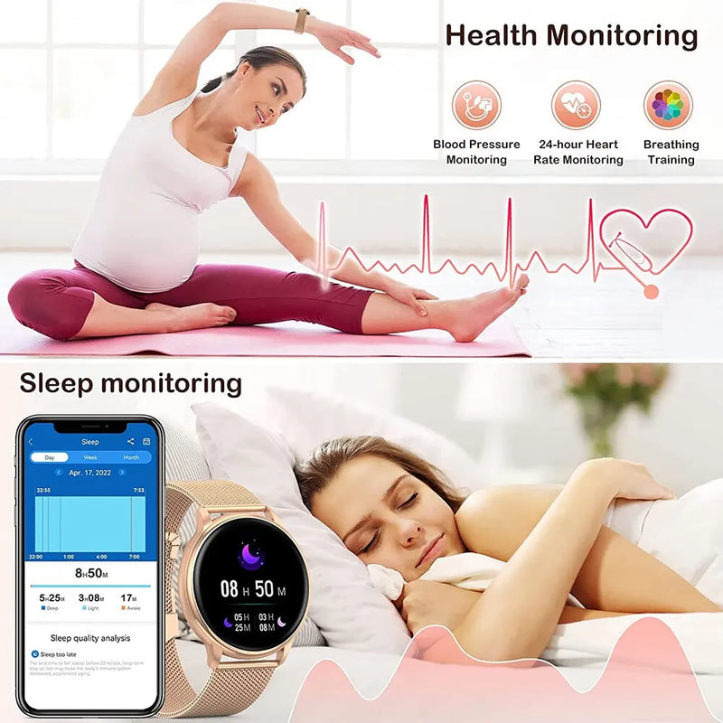 ⌚MEVADEN Y22™ – Smartwatch Élite pour Homme & Femme - Appels, Cadrans Personnalisés; Suivi Sport