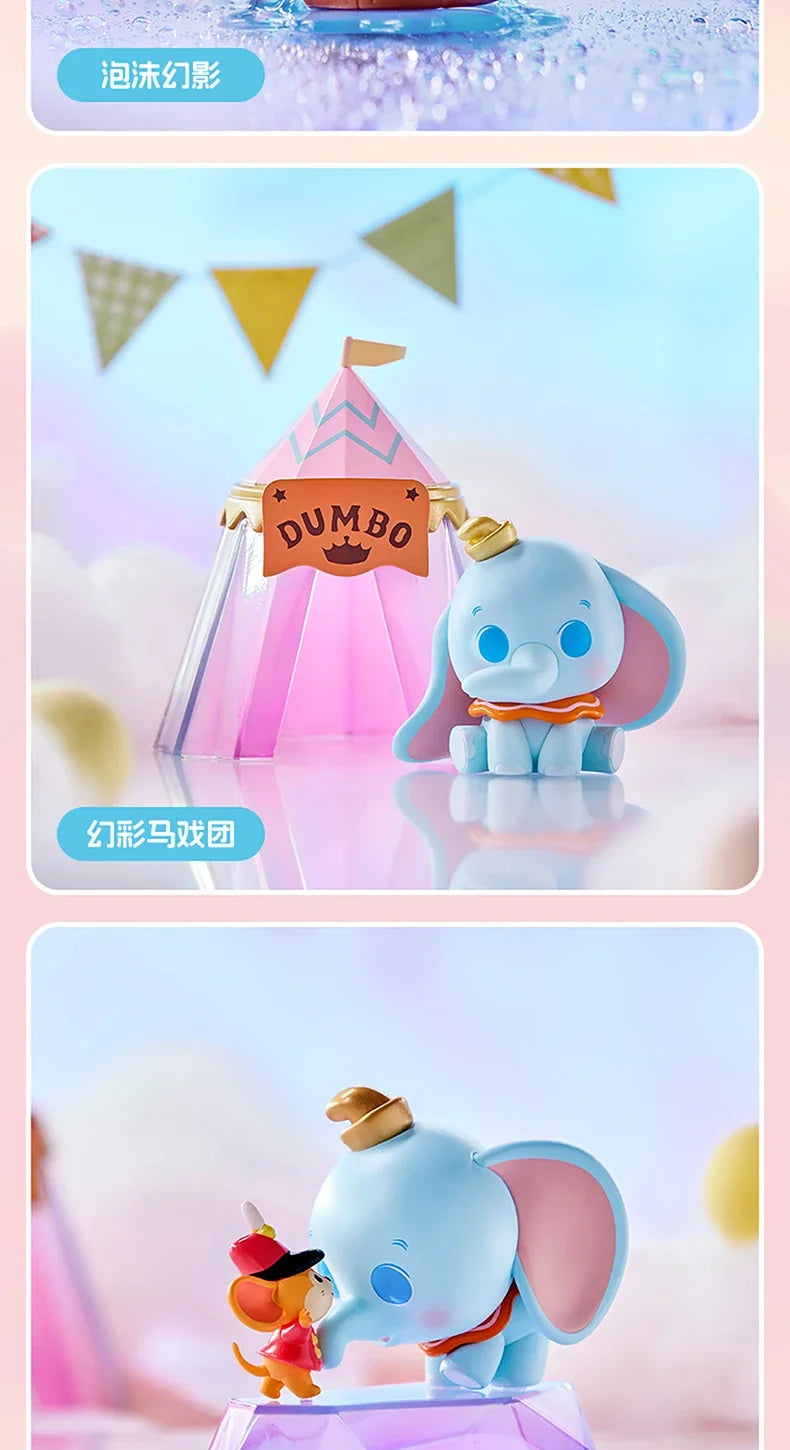 MINISO Véritable Disney Dumbo Day Dream Series Boîte aveugle Dessus de table Décoré Kawaii Jouets pour enfants Cadeau d'anniversaire Anime Périphérique