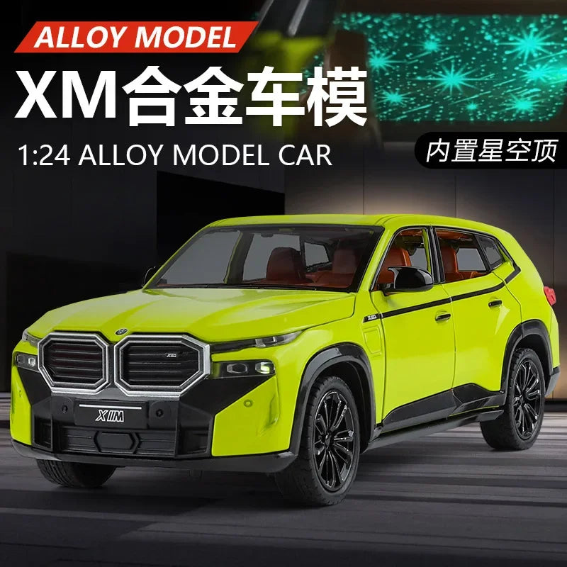 BMW XM SUV Alliage Voiture Moulée Sous Pression &amp; Véhicules Jouets Modèle De Voiture Son et Lumière Voiture À Tirer
