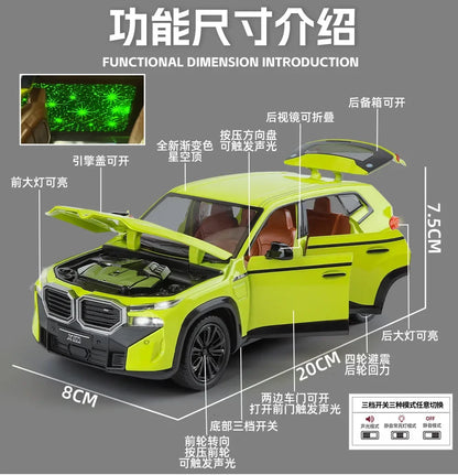 BMW XM SUV Alliage Voiture Moulée Sous Pression &amp; Véhicules Jouets Modèle De Voiture Son et Lumière Voiture À Tirer