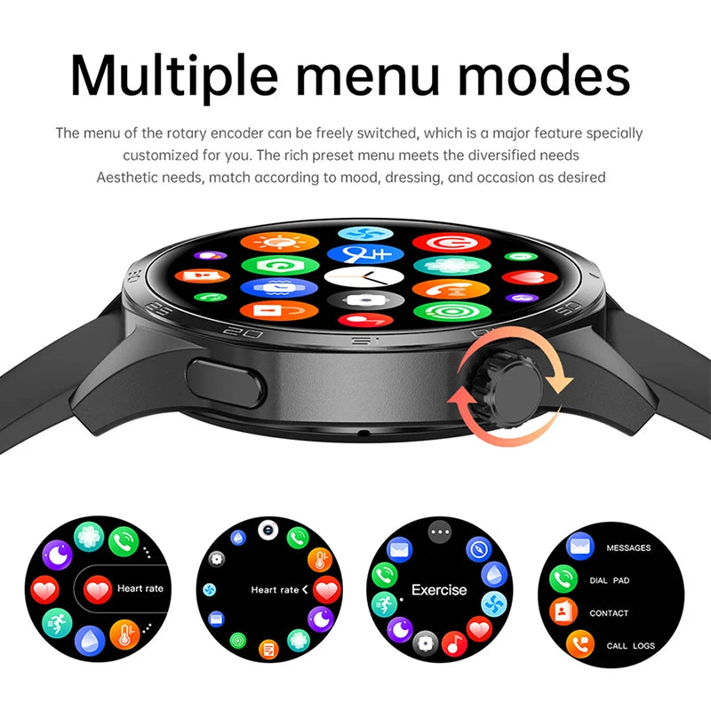 Montre connectée GT5 Pro pour homme, GPS, NDavid, écran AMOLED 360x360, fréquence cardiaque, appel Bluetooth, étanche IP67, HUAWEI 2024