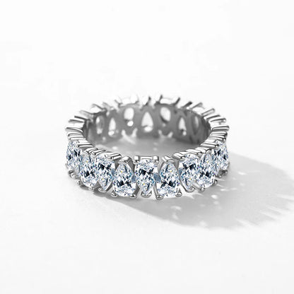 Modian – Bague de luxe en argent sterling 925 avec zircon transparent et sertissage en forme de goutte d'eau, pour femme, mariage, fiançailles, bijoux fins