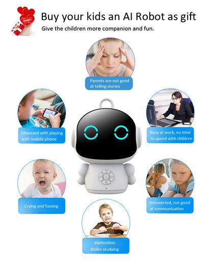 🤖 EduBot Tuya™ – Le Compagnon Éducatif Intelligent pour Enfants | AI, Voix, Apprentissage & Jeux