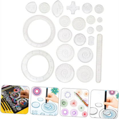 🌀✏️Kit Spirographe Créatif – Dessins Géo-Magiques pour Enfants Artistes en Herbe !