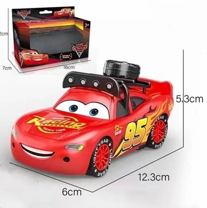 Voiture en alliage Disney Cars Lightning McQueen, modèle original, lumière 3D, musique, traction, Flash McQueen, jouet cadeau pour enfants
