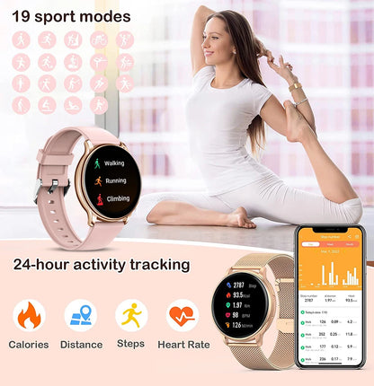 ⌚MEVADEN Y22™ – Smartwatch Élite pour Homme & Femme - Appels, Cadrans Personnalisés; Suivi Sport