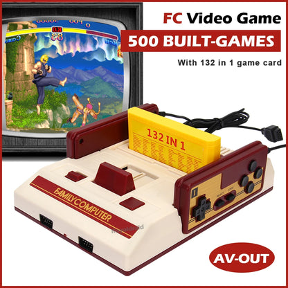 Console de jeux vidéo 8 bits avec 500 jeux classiques intégrés, ordinateur familial, téléviseur