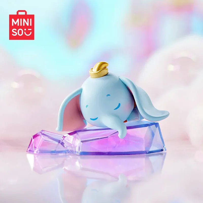 MINISO Véritable Disney Dumbo Day Dream Series Boîte aveugle Dessus de table Décoré Kawaii Jouets pour enfants Cadeau d'anniversaire Anime Périphérique