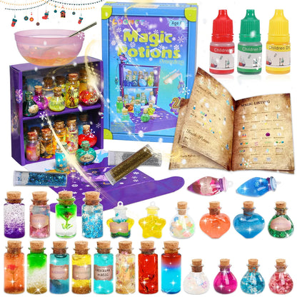 🧙♀️🌈 Kit de Potions Magiques Féeriques – Créez Vos Propres Sortilèges Colorés !