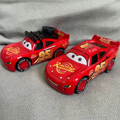 Voiture en alliage Disney Cars Lightning McQueen, modèle original, lumière 3D, musique, traction, Flash McQueen, jouet cadeau pour enfants