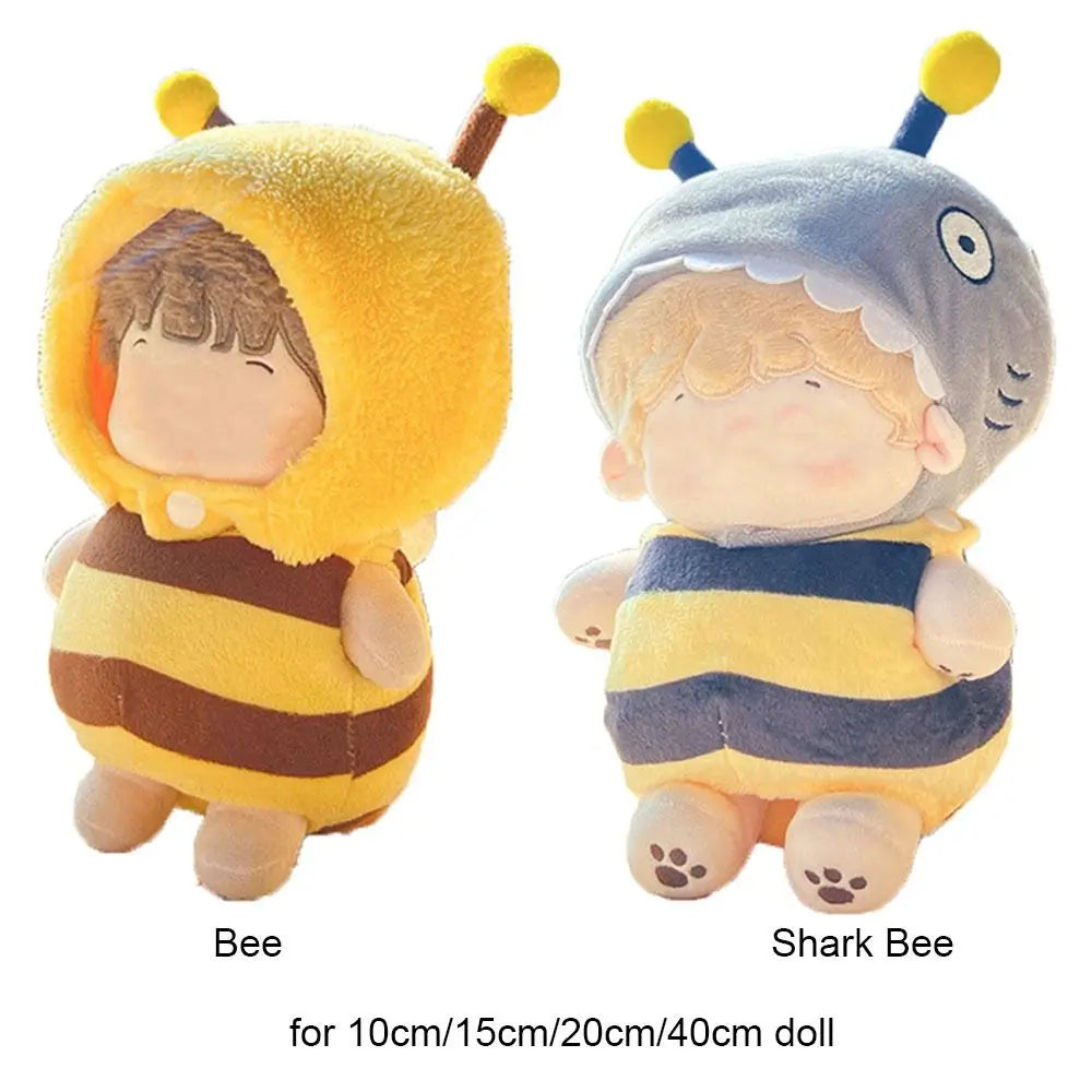 Tenue de remplacement pour poupée, combinaison abeille de dessin animé, 10 cm/15 cm/20 cm/40 cm, vêtements de poupée, accessoires