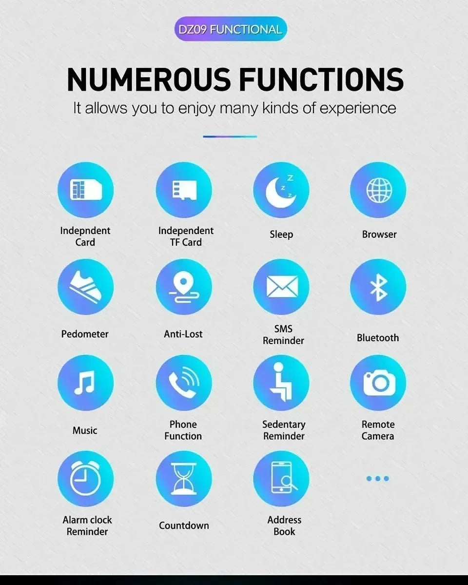 ⌚DZ09 SmartTouch™ – La Montre Intelligente Multitâche au Meilleur Prix