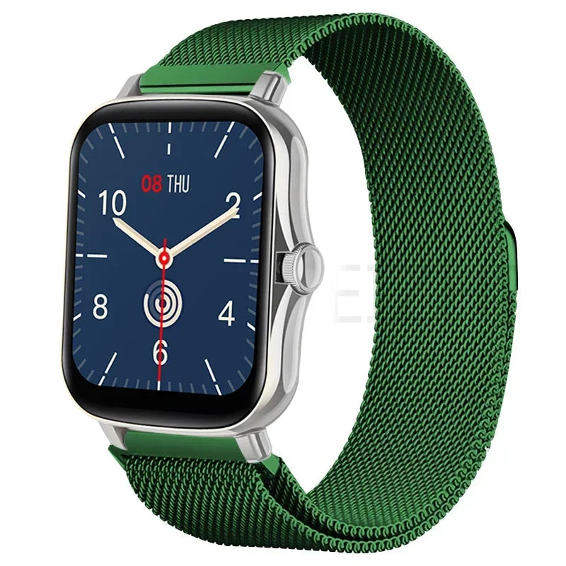 🔗FlexBand Pro™ – Bracelet Magnétique en Acier Inoxydable pour Montres Amazfit | Élégance & Confort au Quotidien